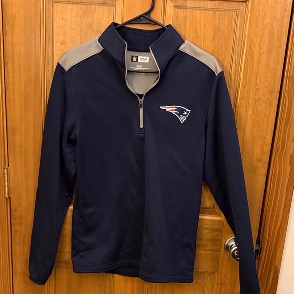 NFL Other - New England Patriots- Navy and Gray 3/4 Zip sweatshirt.